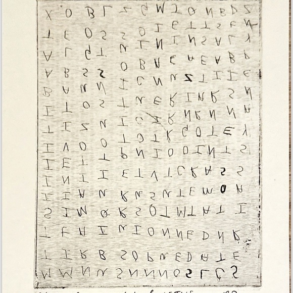 Abstract Letter Art Print - Picture 1 of 1